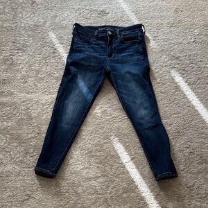 American Eagle Outfitters Dark Indigo Skinny Jeans 8 Xshort